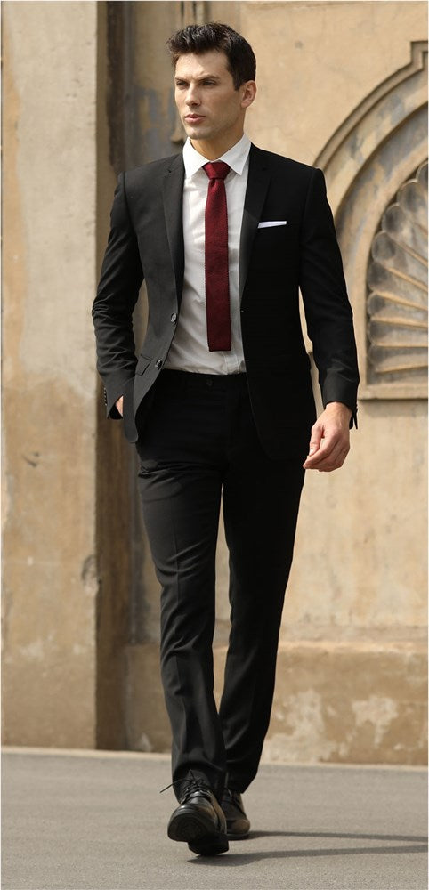 Savile Row David/Jesse Suit - Black