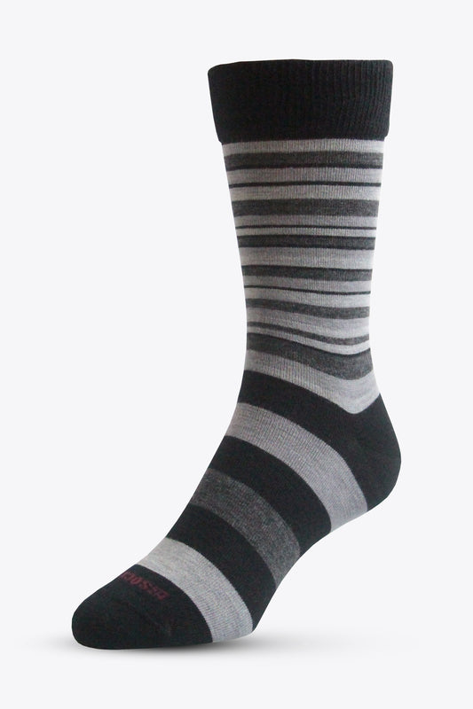 NZ Sock Co - Multi Stripe Merino Health Sock  - Two Colours