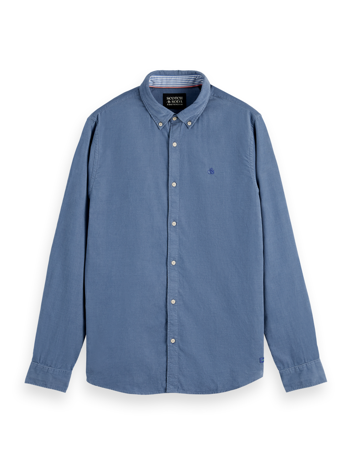 Scotch & Soda - Fine Corduroy Shirt - Cosmos Blue