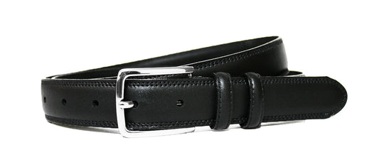 Parisian - Retold Classic leather Belt - Black