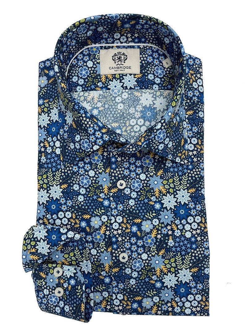 Cambridge - Prahran Shirt - Navy Floral
